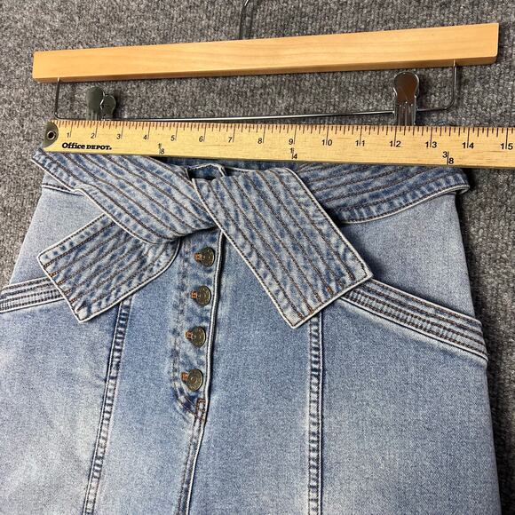 Ulla Johnson Otto Tie Waist Crop Jeans Ultra High Rise High Waisted Sz 2 - Picture 7 of 12